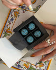 slowcocoa x Third Bean collaboration product: filled chocolate bonbons