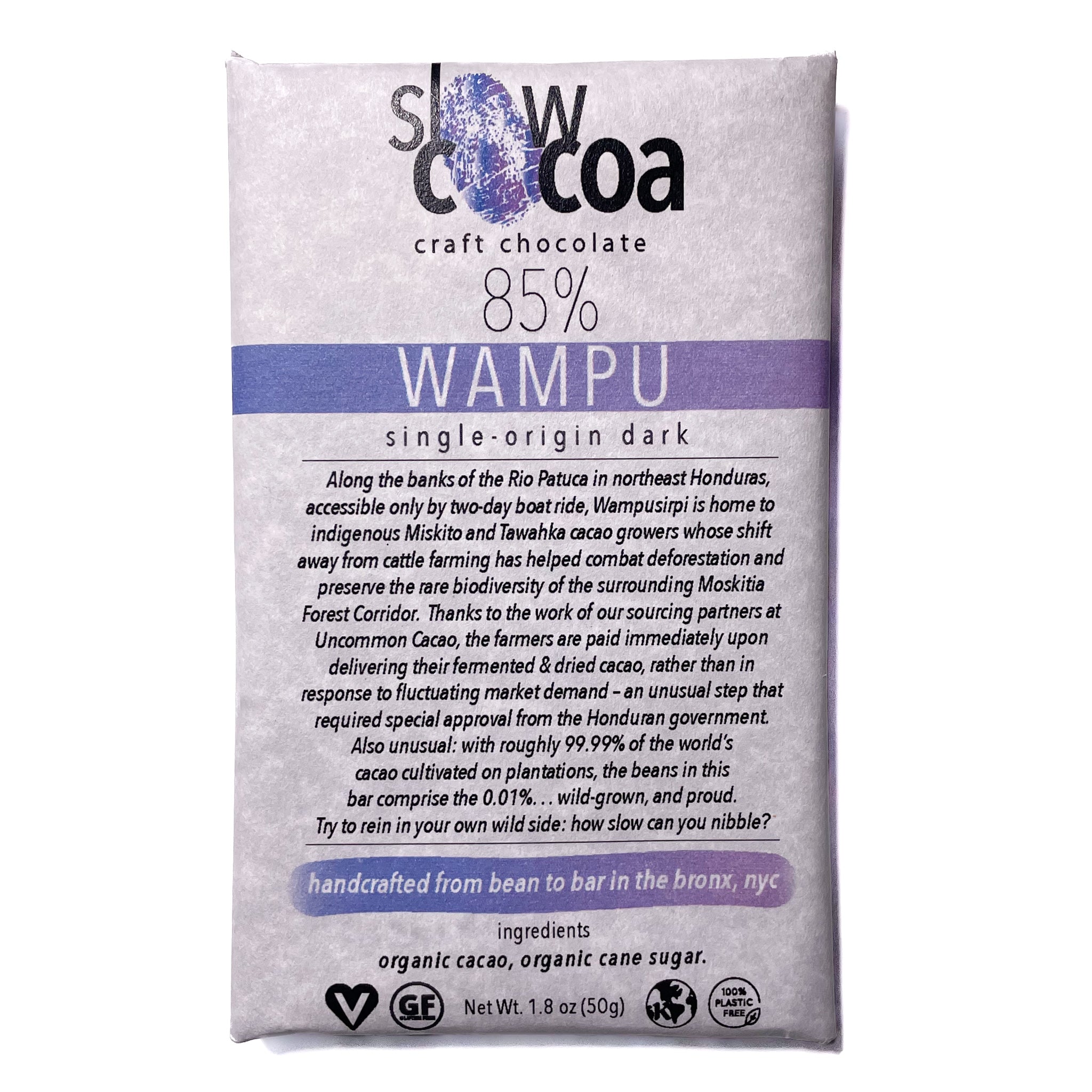 85% Wampu Extra Dark Chocolate | Honduras | slowcocoa