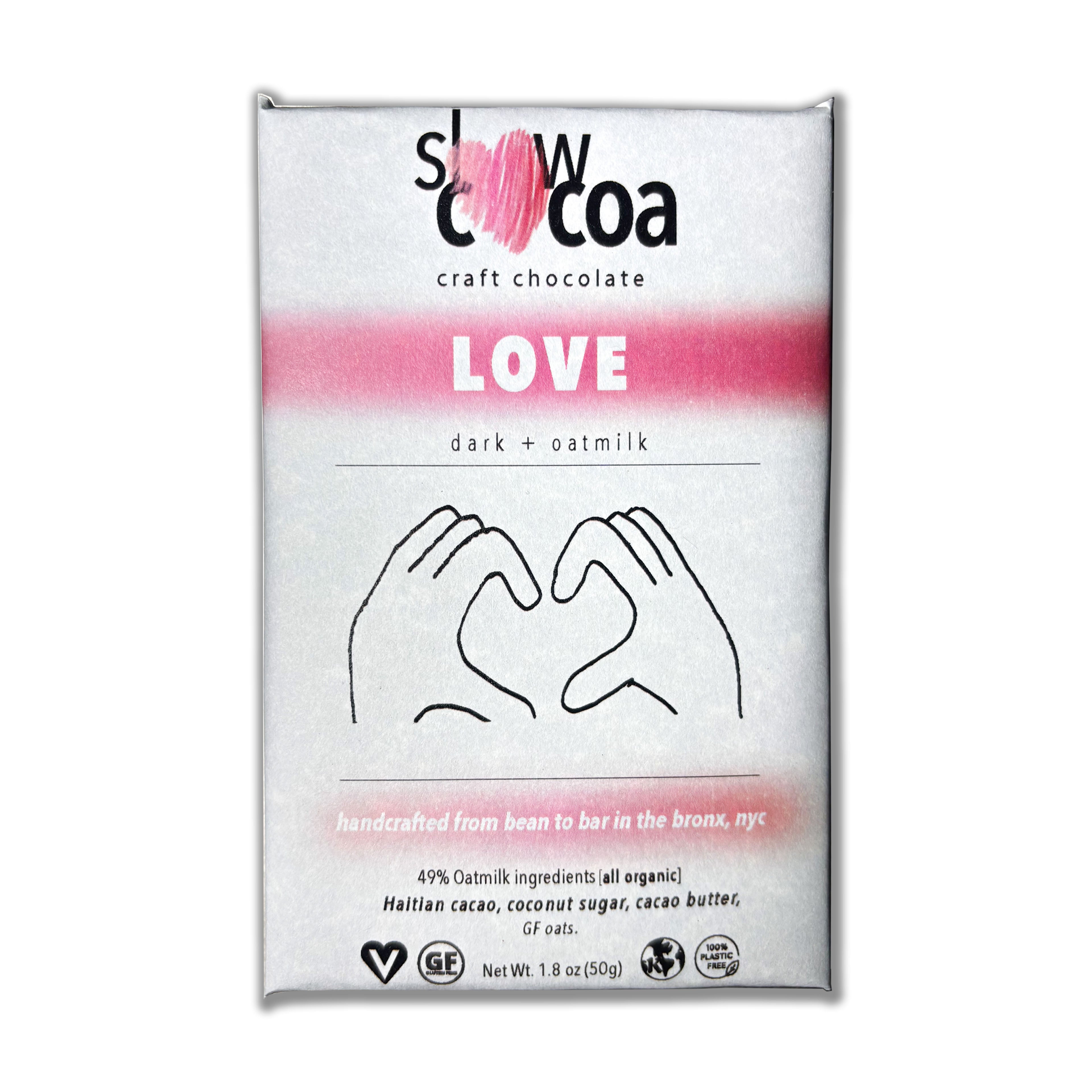 choco.and.love様　クリアランスSALE　ムーンモスブラックピンク Salty Kiss Oatmilk Chocolate with Himalayan Pink Salt | slowcocoa